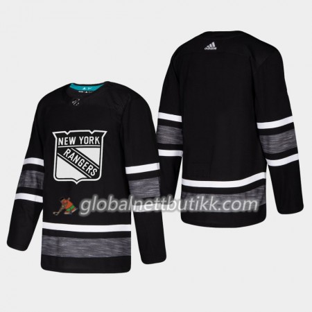New York Rangers Hockeydrakt Blank Svart 2019 NHL All-Star Adidas Authentic - Herre